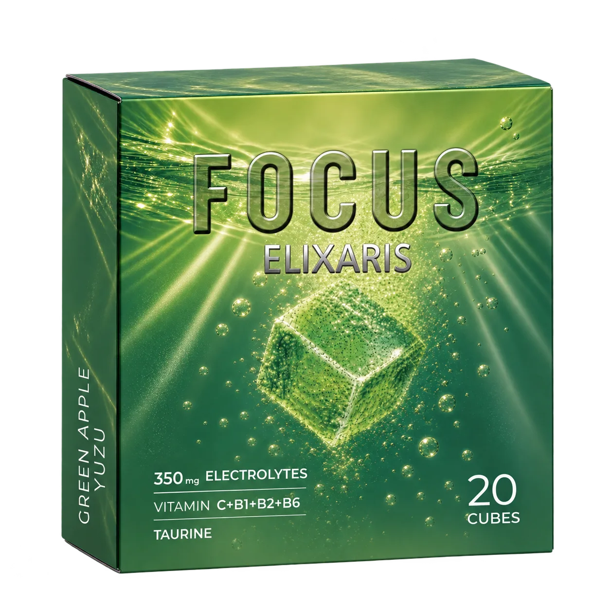 FOCUS FIZZ Green Apple Yuzu 1